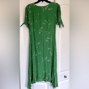 NWT Faithfull the Brand Emilia Green Floral Print Midi Dress